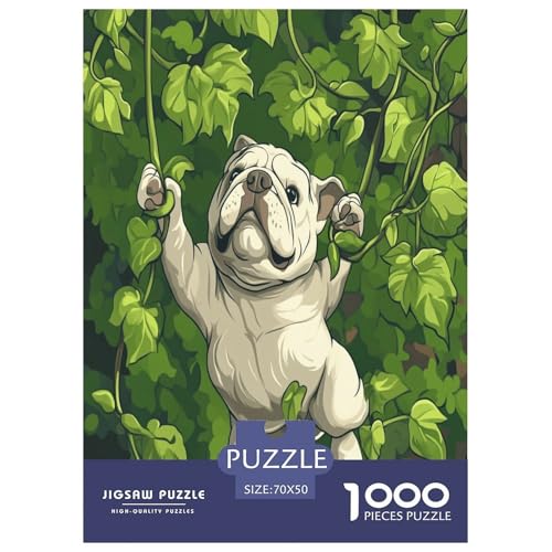 Schar Pei Puzzles 1000 Teile Schwer Puzzle Spielzeug Pädagogisches Spiel Impossible Herausforderung Spielzeug Für Erwachsene Und Kinder in Bewährter 70x50cm/1000pcs von IEJKLUVWX