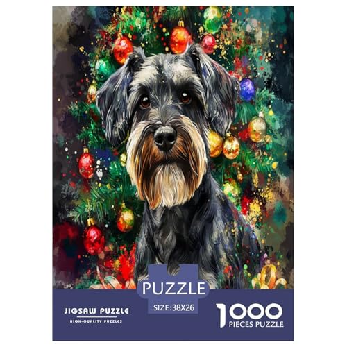 Schnauzer Puzzle 1000 Teile Schwer Puzzle Spielzeug Lernspiel Impossible Herausforderung Spielzeug Für Erwachsene Und Kinder in Bewährter 38x26cm/1000pcs Schnauzer Puzzle 1000 Teile Schwer Puzzle Spielzeug Lernspiel Impossible Herausforderung Spielzeug Für Erwachsene Und Kinder in Bewährter 38x26cm/1000pcs von IEJKLUVWX