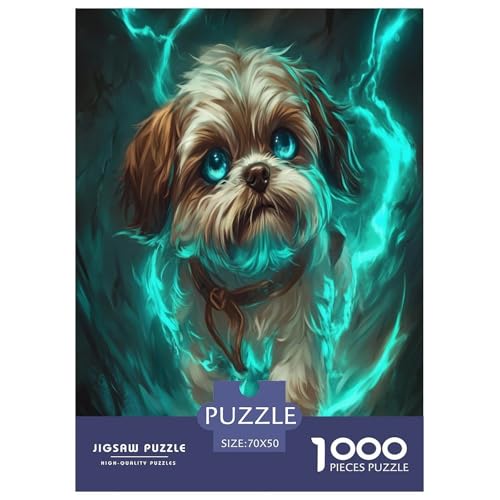 Shih Tzu Puzzle 1000-teilige Schwer Puzzle Spielzeug Pädagogisches Spiel Impossible Herausforderungsspielzeug Für Erwachsene Und Kinder in Bewährter 70x50cm/1000pcs Shih Tzu Puzzle 1000-teilige Schwer Puzzle Spielzeug Pädagogisches Spiel Impossible Herausforderungsspielzeug Für Erwachsene Und Kinder in Bewährter 70x50cm/1000pcs von IEJKLUVWX