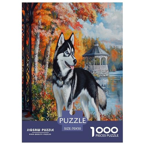 Sibirischer Husky Puzzle 1000 Teile Schwer Puzzle Spielzeug Lernspiel Impossible Herausforderung Spielzeug Für Erwachsene Und Kinder Ab 14 Jahren 70x50cm/1000pcs Sibirischer Husky Puzzle 1000 Teile Schwer Puzzle Spielzeug Lernspiel Impossible Herausforderung Spielzeug Für Erwachsene Und Kinder Ab 14 Jahren 70x50cm/1000pcs von IEJKLUVWX