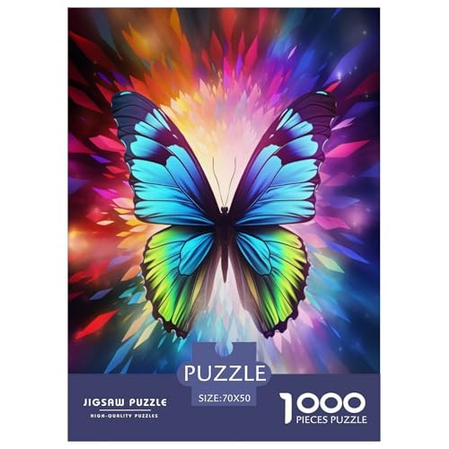 Wunderschöner Schmetterling Puzzle 1000-teilige Schwer Puzzle Spielzeug Lernspiel Impossible Herausforderung Spielzeug Für Erwachsene Und Kinder Ab 12 Jahren 70x50cm/1000pcs Wunderschöner Schmetterling Puzzle 1000-teilige Schwer Puzzle Spielzeug Lernspiel Impossible Herausforderung Spielzeug Für Erwachsene Und Kinder Ab 12 Jahren 70x50cm/1000pcs von IEJKLUVWX