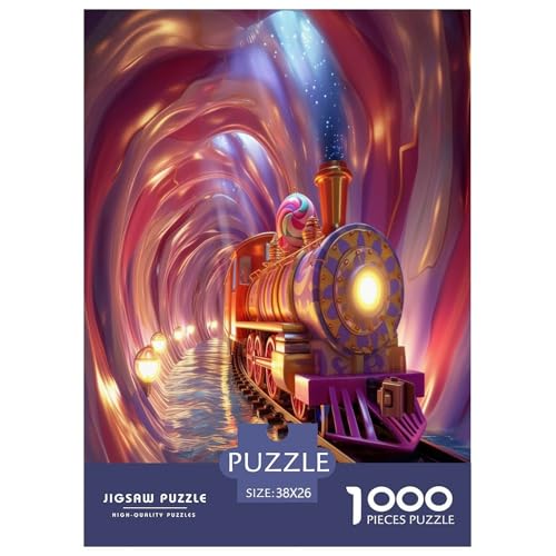 Zug Sternennacht Puzzle 1000-teilige Schwer Puzzle Spielzeug Lernspiel Impossible Herausforderungsspielzeug Für Erwachsene Und Kinder Ab 14 Jahren 38x26cm/1000pcs Zug Sternennacht Puzzle 1000-teilige Schwer Puzzle Spielzeug Lernspiel Impossible Herausforderungsspielzeug Für Erwachsene Und Kinder Ab 14 Jahren 38x26cm/1000pcs von IEJKLUVWX