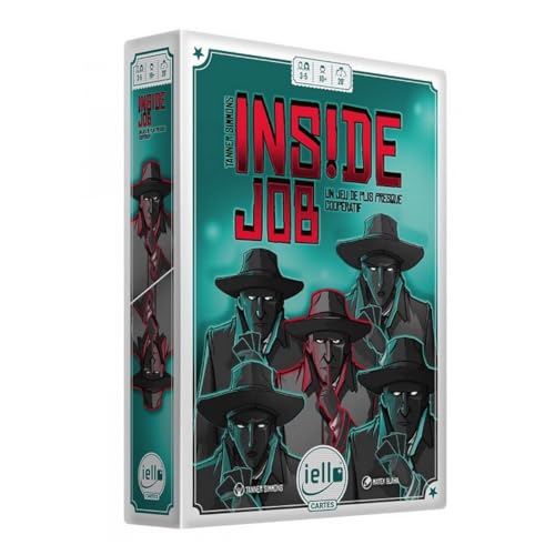 IELLO Inside Job – Fast kooperatives Faltspiel! ‍ EIN Verräter versteckt Sich um den Tisch... Füllen Sie die Missionen, ohne Sich zu fangen – Bluff, Abzug und Spannung garantiert! von IELLO