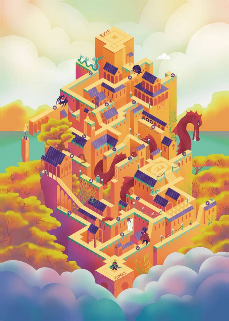 IELLO Puzzle 500 Teile – Le Chateau - von IELLO
