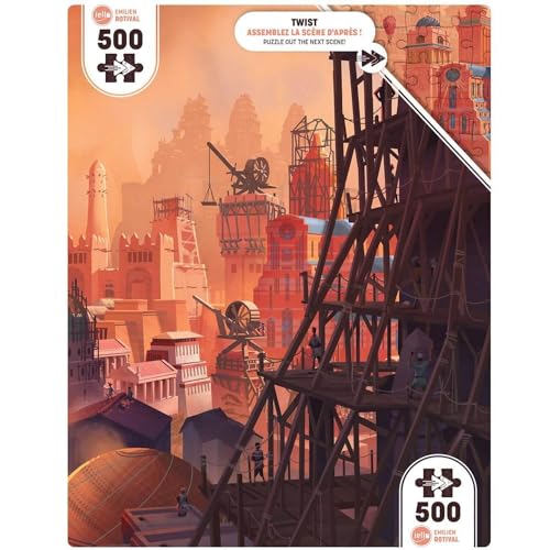 IELLO Puzzle mit 500 Teilen, Twist: Antike Stadt von IELLO