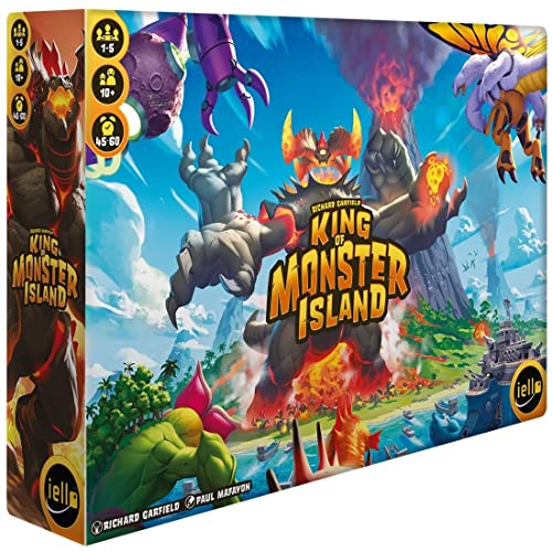 King of Monster Island – Gesellschaftsspiel – für 1 bis 5 Spieler – ab 10 Jahren von Demacia