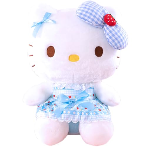20 cm Plüschtiere, Cat Kuscheltier Plüschtier, Einen Rock tragen Kitty Plüschtier Spielzeug,Kinderpuppe Kuscheltier für Kinder Mädchen Bett Kinderzimmer Dekor Themed Geburtstag Party Supplies-Blau von IFHDO
