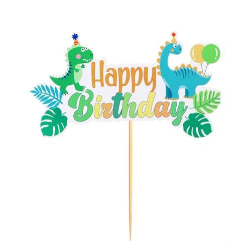 Großer Dino Tortendeko cake topper dinosaurier dinosaurier tortendeko topper blätter 15 Stück Grünes Blatt Dinosaurier Kuchen Topper,für Kinder Junge Mädchen Party Geburtstag Deko Kuchenaufsätze von IFHDO