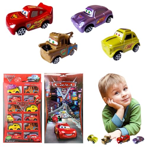 IFHDO Spielzeugauto Set, 12 Stück Kinderidee Spielfahrzeuge, Car Toys als Geburtstag Mini Auto Spielzeug Lightning car Spielzeug, Kinderspielzeug Fahrzeuge für Kinder Jungen Mädchen IFHDO Spielzeugauto Set, 12 Stück Kinderidee Spielfahrzeuge, Car Toys als Geburtstag Mini Auto Spielzeug Lightning car Spielzeug, Kinderspielzeug Fahrzeuge für Kinder Jungen Mädchen von IFHDO