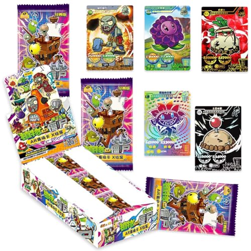 IFHDO Zombies Anime Games Sammelkarten, Plants Karten, Card Booster Edition Kartenspiel Sets Games Karten Packs Trading Cards Booster Box als Sammlung 30 Packungen von IFHDO