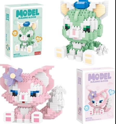 LinaBell Figuren,Mini Tiere Bausteine,LinaBell Building Blocks Micro 3D-Modell LinaBell Mini Bricks Figuren für Jungen, Mädchen oder Kindergeburtstagsgeschenke von IFHDO