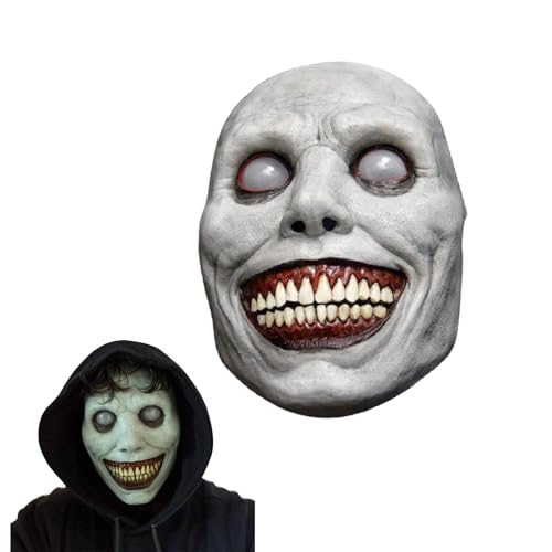 Halloween Gruselige Maske, Horror Halloween Maskes, Gruselige Latexmasken, Halloween Scream Maske, Gruselige Silikonmaskefür Erwachsene Cosplay Props Böse Kostüm Halloween Deko, Unisex (Stil A) von IFQKNUYL