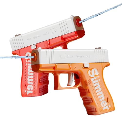 IGEAIIE Wasserpistolen für Kinder, 2 Stück, Mini-Wasserpistolen-Spielzeug, lange Reichweite, 10 m, Spritzpistolen für Jungen und Mädchen, Sommer-Outdoor-Wasserkampfspielzeug für Pool, Strand, Garten IGEAIIE Wasserpistolen für Kinder, 2 Stück, Mini-Wasserpistolen-Spielzeug, lange Reichweite, 10 m, Spritzpistolen für Jungen und Mädchen, Sommer-Outdoor-Wasserkampfspielzeug für Pool, Strand, Garten von IGEAIIE