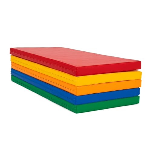 Fallschutzmatte/Sicherheitsmatte / 5 Stück/Farbmischung / 100x50x5cm - Pastellfarben (Multicolor) von IGLU SOFT PLAY