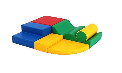 IGLU 6 Softbausteine Riesenbausteine Schaumstoffbausteine - Anti-Rutsch (Blau,gelb,grün,rot) von IGLU SOFT PLAY