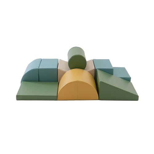 IGLU SOFT PLAY XL Softbausteine Riesenbausteine Schaumstoffbausteine Großbausteine 8 Stück Ab 12 Monaten (Pastel sea) von IGLU SOFT PLAY