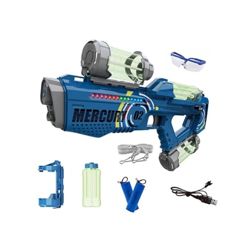 IGUGI Großer Reichweite Wasserpistolen,Elektrische Wasserpistole,mit Licht,Sound Effects,Protective Eyewear,Wasserspaß Strand Spielzeug im Freien für Kinder und Erwachsene Strandpool von IGUGI