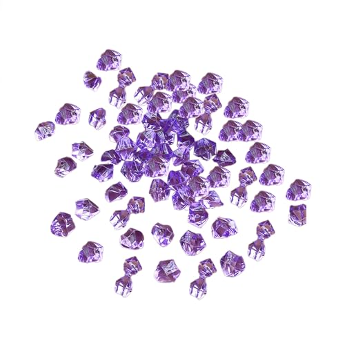 IHEHUA Acrylsteine, 200 Stück, Kunststoff-Edelsteine, Eissteine, Tischstreuung, Vase, Aquarium-Dekoration, Lila Kostüm Popcorn Baby (Purple, A) von IHEHUA
