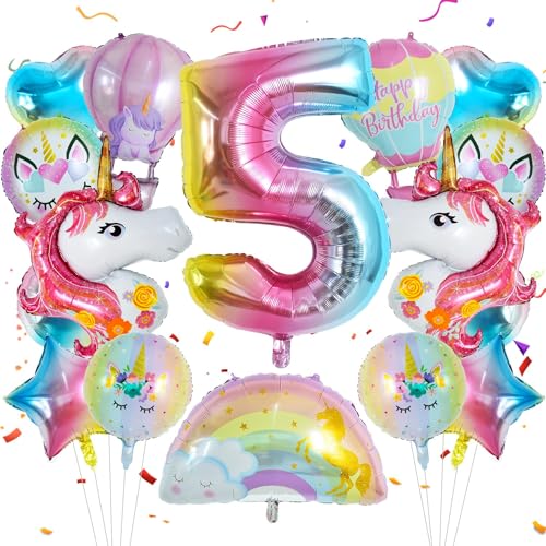 Einhorn Deko Kindergeburtstag 16 Stück Einhorn Luftballon Herzluftballons Geburtstagsdeko 5 Jahre Mädchen Regenbogen Luftballons Folienballon Stern für Einhorn Party,Geburtstagsfeier,Babypartys Einhorn Deko Kindergeburtstag 16 Stück Einhorn Luftballon Herzluftballons Geburtstagsdeko 5 Jahre Mädchen Regenbogen Luftballons Folienballon Stern für Einhorn Party,Geburtstagsfeier,Babypartys von IHLOOTD