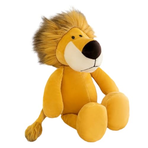 IHLux Löwe Plüsch Puppe Figuren Spielzeug Plushie Niedlich Weich Stoffpuppe Kissen Plüsch Stofftier Dekoration Kinder Geschenke Weihnachten Geburtstag 25cm von IHLux