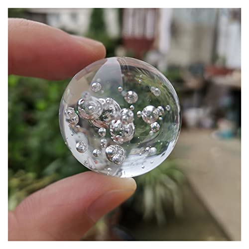 IINKUEYK 30/40mm Kristallkugel Quarz Murmeln Glas Magische Kugel Dekoration Ornamente Dekorative Kugel Kugel Figuren Miniatur Home Sammlungen (Color : Only Ball, Size : 40mm) von IINKUEYK