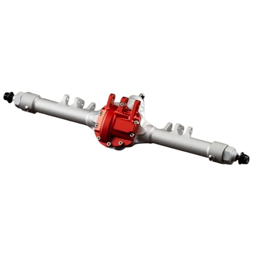 CNC Aluminium HD44-Offset gerade Achse EIN Stück Design kompatibel mit 1/10 RC-Crawlern II VS4-10 Phoenix-Teile(Silver Rear Axle) von IJOSADON