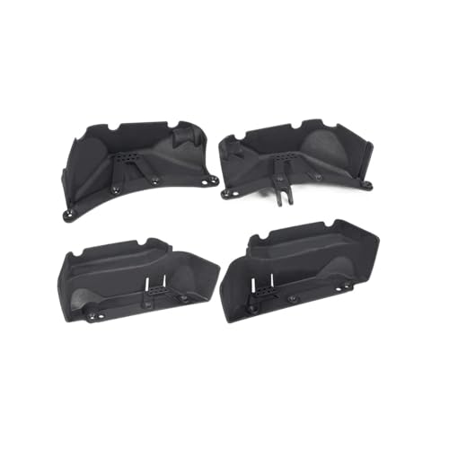 IJOSADON 1/10 RC Crawler Chassis Kit mit Planetengetriebe, Zwei-Gang-Getriebe, Rock Slider Kotflügelverbreiterungen, kompatibel mit Fahrzeugen mit 313 mm Radstand(Fender Set) von IJOSADON