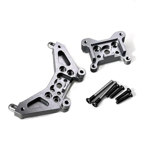 IJOSADON 1/14 Maßstab RC Auto Metallteile Zubehör Upgrade Kompatibel mit 14301 14302 14303 vordere und hintere Stoßdämpfertürme(Titanium) von IJOSADON