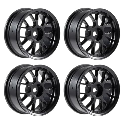 IJOSADON 1,9 Zoll 76 mm Off -Road -Buggy -Reifen- und Radrand Kompatibel mit 1/14 1/16 1/10 Fernbedienungsautos mit Hyper GO 14210 14209 144001 Modelle kompatibel(Rim 4Pcs) von IJOSADON