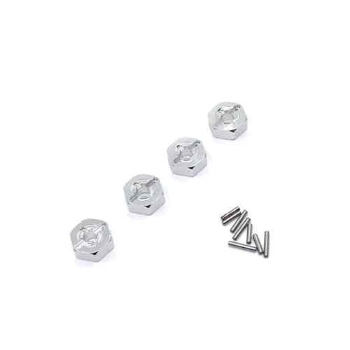 IJOSADON 12-mm-Nabenadapter aus Metall Kompatibel mit 144001 144002 144010 124016 124017 124018 124019 A949 A959 A969 A979 kompatible RC-Autoteile(White) von IJOSADON