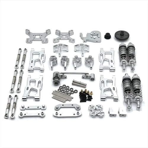 IJOSADON 124007 124017 124019 144001 144002 144010 Kompatible RC-Car-Metall-Upgrade-Teile Kompatibel mit XDKJ-001 XDKJ-006 AM-X12(Silver) von IJOSADON