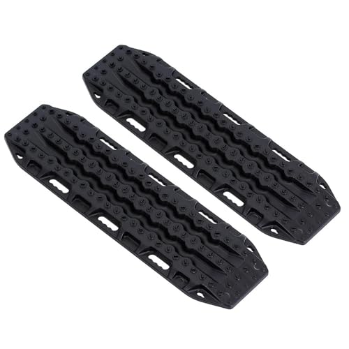 IJOSADON 134 x 39 mm Kunststoff-Sandleiter-Wiederherstellungsplatine Kompatibel mit 1:10 RC Crawler, kompatibel mit TRX-4 TRX-6 Gen8 VS4-10, 2 Stück(Black) von IJOSADON
