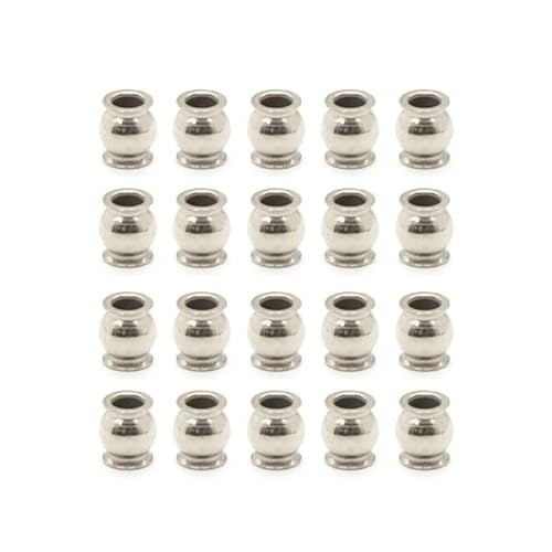 IJOSADON 20 Stück 3 mm Hohle Kugelgelenke, Stangenenden, kompatibel mit 1/10 RC-Fahrzeugen Kompatibel mit TRX6 E-REVO von IJOSADON