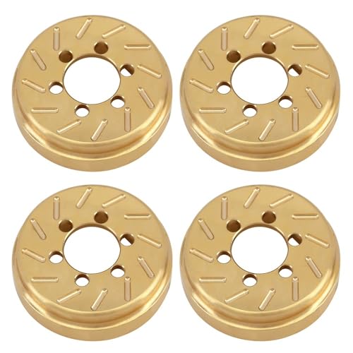 IJOSADON 2PCS 63g Messing interne Radgegengewichte Kompatibel mit Kompatibilität mit 1,9 2,2 Zoll Felgen TRX6 VS4-10 RC Crawler Autos(4PCS) von IJOSADON