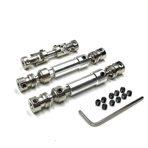 IJOSADON 3 stücke Metall Antriebswelle Antriebswelle Kompatibel Mit MN128 MN86 MN86S MN86K MN86KS MN G500 Kompatibel mit 1/12 RC Auto Upgrade Teile Zubehör(White) von IJOSADON