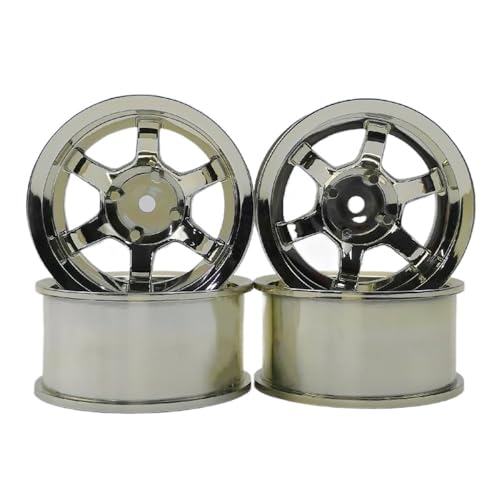 IJOSADON 4 Stück 9 mm versetzte Kunststoffräder, Felgen Kompatibel mit RC-Autos im Maßstab 1:10, kompatibel mit Drift- und On-Road-Touring-Modellen, 12 mm Mutter von IJOSADON