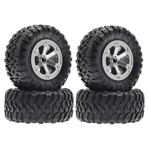 IJOSADON 4 stücke 73mm Reifen Rad Reifen Kompatibel mit RC Autos Kompatibel Mit MN MN98 MN99s C14 C24 C24-1 C34 C54 b14 B24 B16 B36 FY002 FY003 Upgrade Teile von IJOSADON