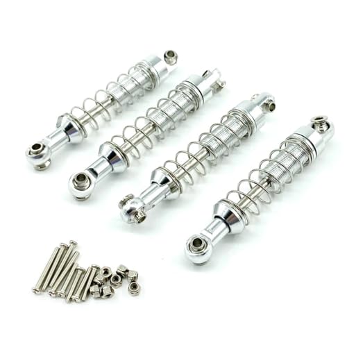 IJOSADON 4 stücke Metall Stoßdämpfer Dämpfer Kompatibel mit C14 C24 MN D91 D96 D99 D99S MN90 MN98 MN99S Kompatibel RC Auto Teile Zubehör(White) von IJOSADON
