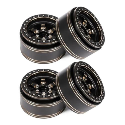IJOSADON 4PCS 1,9 Zoll schwere Messing Beadlock Räder 6 Speichen Felgen kompatibel mit 1/10 RC Crawler Chassis VS4 VRD Carbon Kit CC01 IJOSADON 4PCS 1,9 Zoll schwere Messing Beadlock Räder 6 Speichen Felgen kompatibel mit 1/10 RC Crawler Chassis VS4 VRD Carbon Kit CC01 von IJOSADON
