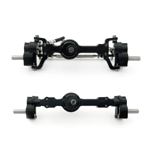 IJOSADON Aluminium CNC eloxierte Metallportalachsen vorne und hinten Kompatibel mit 1/12 RC-Automodelle, kompatibel mit MN99S MN98 D91 D99 D99S MN90 Upgrade-Teilen(Black 1 Set) von FYUtWh