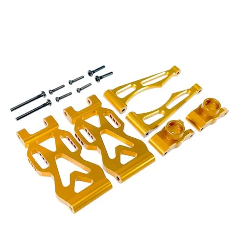 IJOSADON Aluminium-Hinterachs-Aufhängungsarm-Radsitz-Upgrade-Teile, kompatibel mit RC-Car-Modellen 16101, 16102, 16103(GOLDEN) von IJOSADON