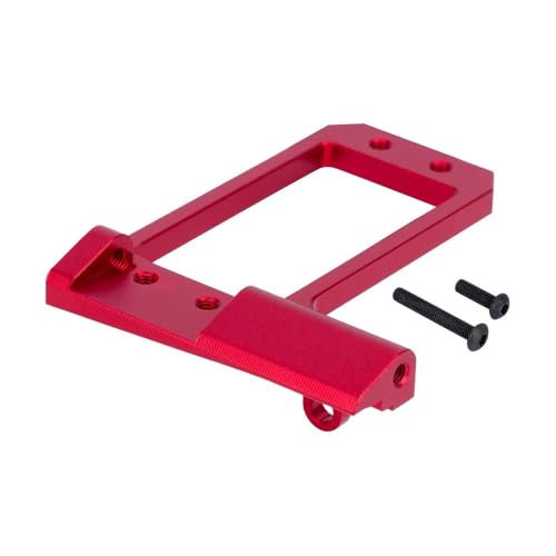 IJOSADON Aluminium-Vorderachs-Servohalterung mit niedrigem Schwerpunkt und 4-Link-Adapter Kompatibel mit 1/10 Crawler F10 VS4-10-kompatible Modelle(RED) von IJOSADON
