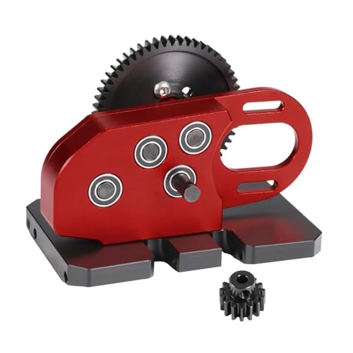 IJOSADON CNC Aluminium 30 OD Getriebe Skid Stirnrad Kompatibel mit 1/10 RC Crawler II kompatibles Modell(RED Set) von IJOSADON