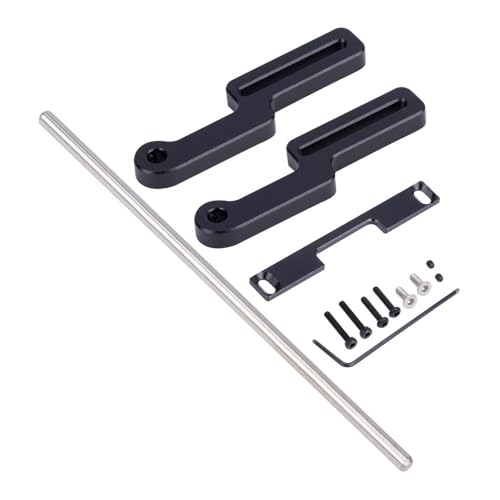 IJOSADON CNC-Aluminium-Frontstoßstange, kompatibel mit 1/18 RC Crawler-Autoteilen(Black) von IJOSADON