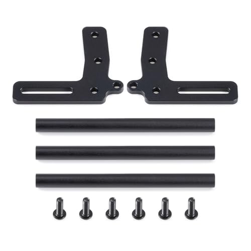 IJOSADON CNC-Aluminium-Frontstoßstangen-Frontschutzbügel Kompatibel mit RC-Crawler-Chassis im Maßstab 1:10. Kompatibilität mit der Karosserie(Black) von FYUtWh