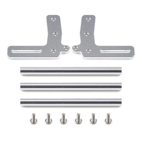 IJOSADON CNC-Aluminium-Frontstoßstangen-Frontschutzbügel Kompatibel mit RC-Crawler-Chassis im Maßstab 1:10. Kompatibilität mit der Karosserie(Silver) von FYUtWh