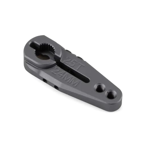 IJOSADON CNC bearbeitet 7075 Aluminium 25T Servo Horn 20mm 24 mm kompatibel mit Protek Savox Futaba Servo Kompatibel mit 1/10 Buggy Raider(25T 24mm) von IJOSADON