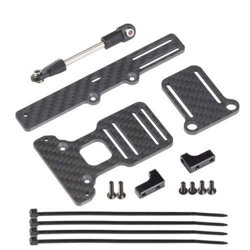 IJOSADON Carbon -Chassis -Kit mit Link -Kit und Portalachse kompatible ESC -Servoplatte Kompatibel mit die RC -Leistung(BOA Servo Mount) von IJOSADON