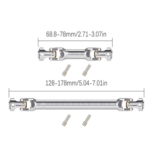 IJOSADON Carbon Fiber Chassis Kit Rahmen Rail SCHALTIGE VERKAHRTE MIT 1/10 RC Crawler Bester RIGS III Portal AXLE -Projekte(2PCS Drive Shafts) von IJOSADON