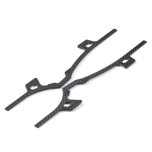 IJOSADON Carbon Fiber Chassis Kit Rahmen Rail SCHALTIGE VERKAHRTE MIT 1/10 RC Crawler Bester RIGS III Portal AXLE -Projekte(Carbon Rails) von IJOSADON